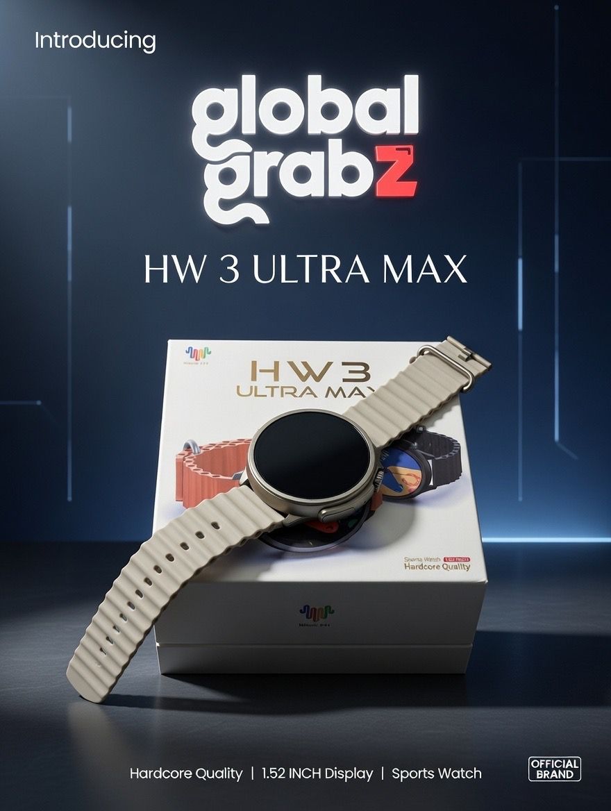 HW3 Ultra Max Round Dial Smart Watch