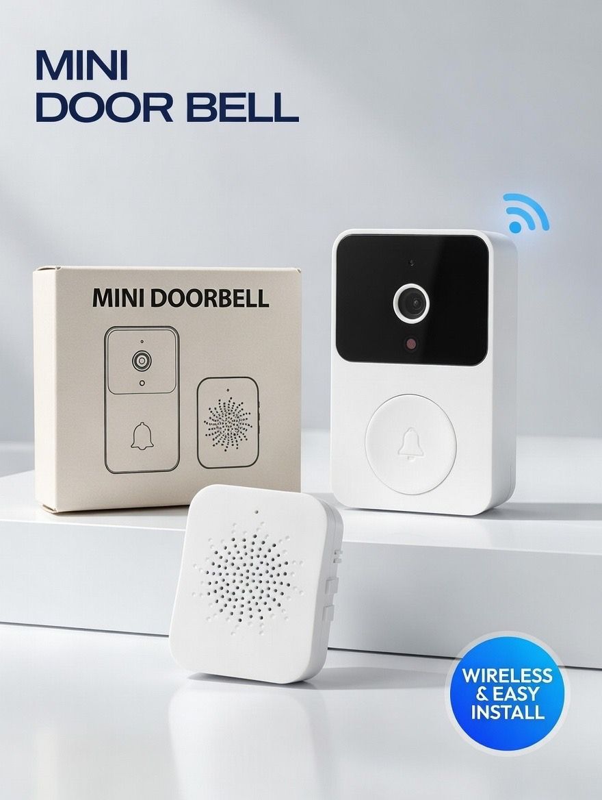 Mini WiFi Video Doorbell Camera – Wireless Smart Security Doorbell
