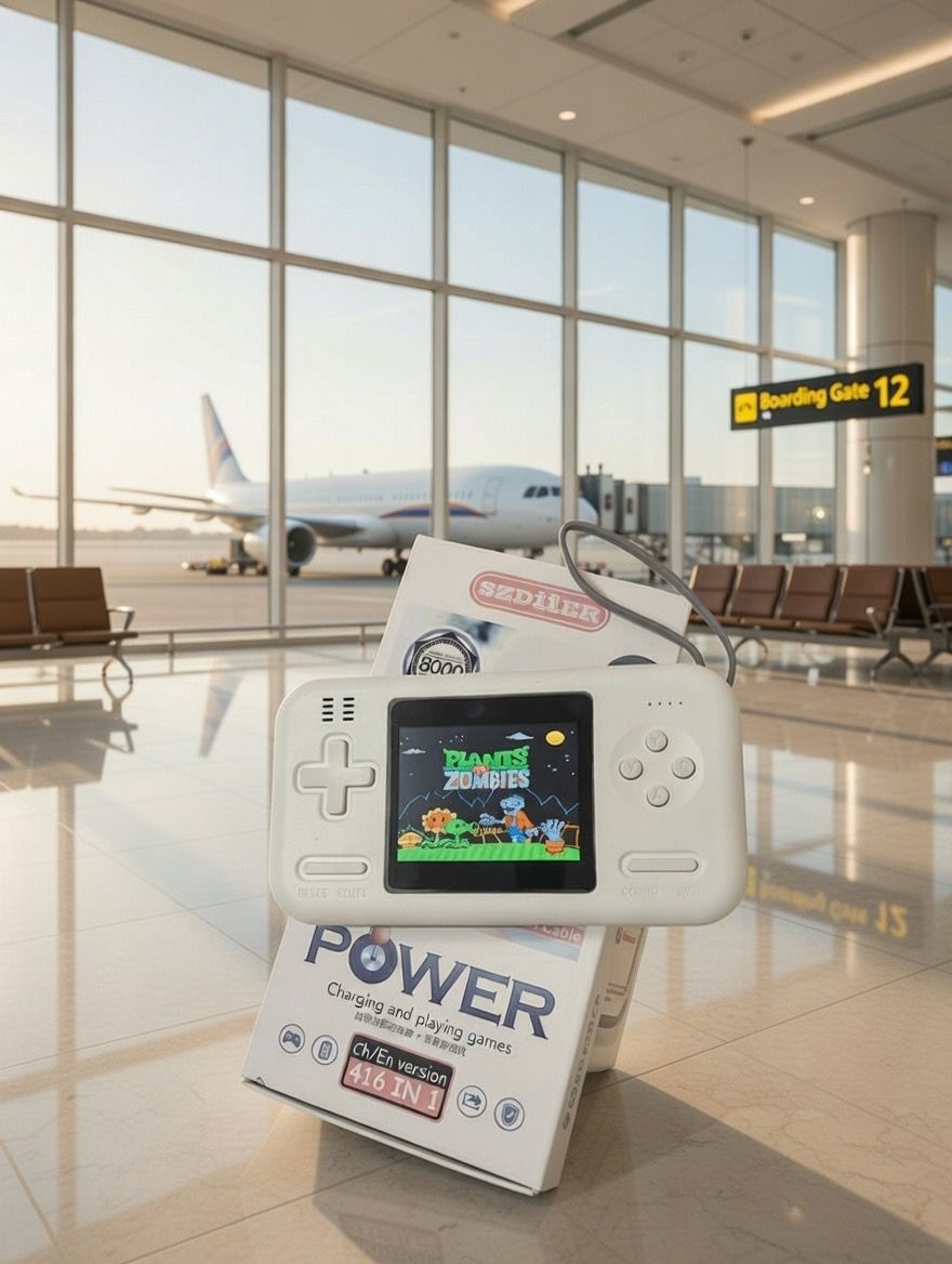 Retro Arcade 3-in-1 Multi-Cable Power Bank & Game Console (10,000 mAh)