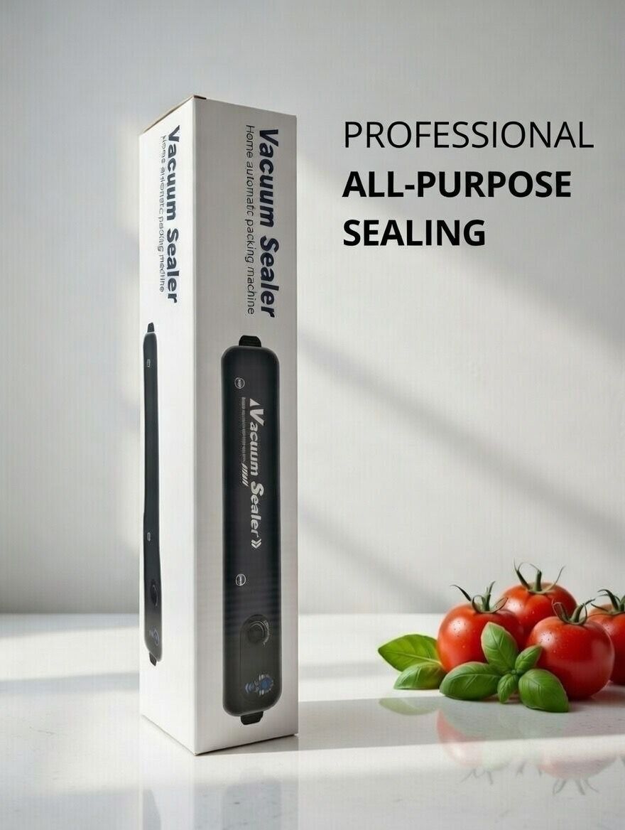 Vacuum Sealer Machine - Food Saver & Kitchen Packaging (110V/220V) + 10 Free Bags