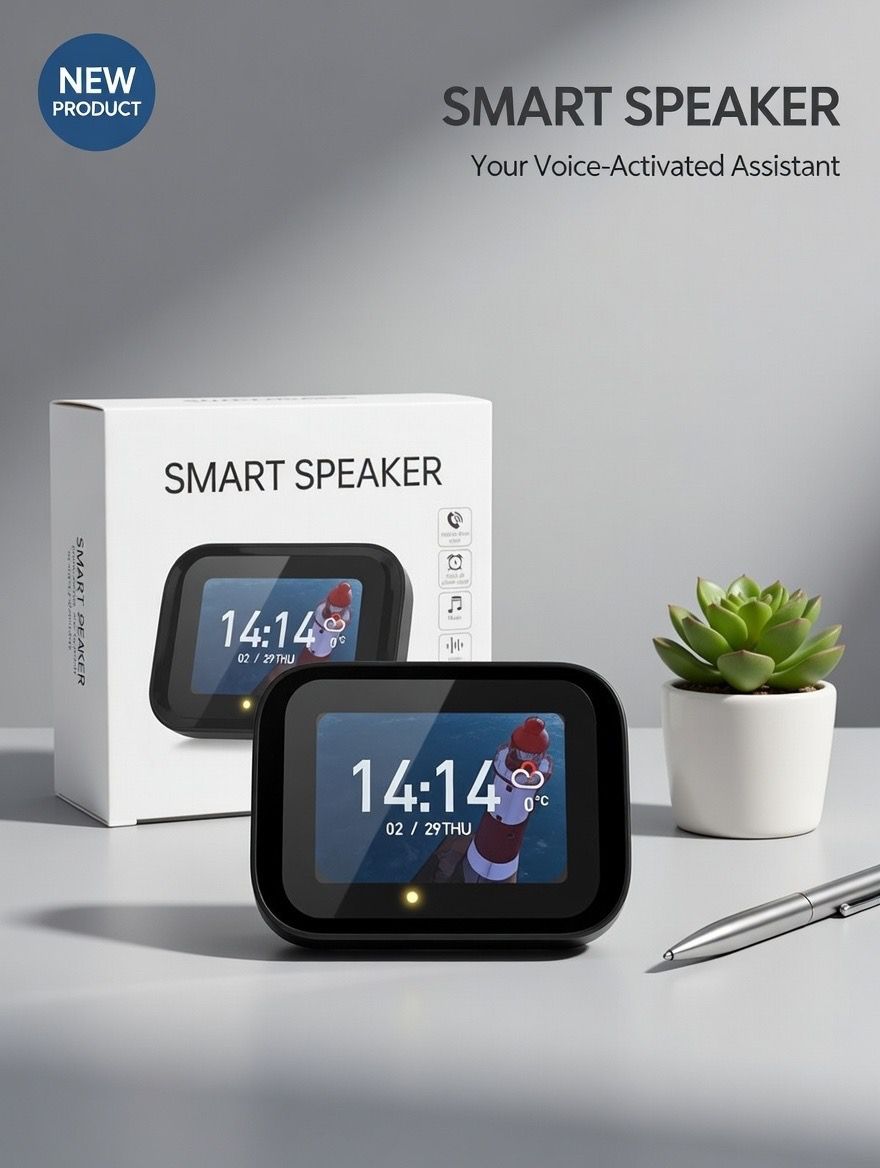 Smart Touch Screen Voice Assistant Bluetooth Speaker