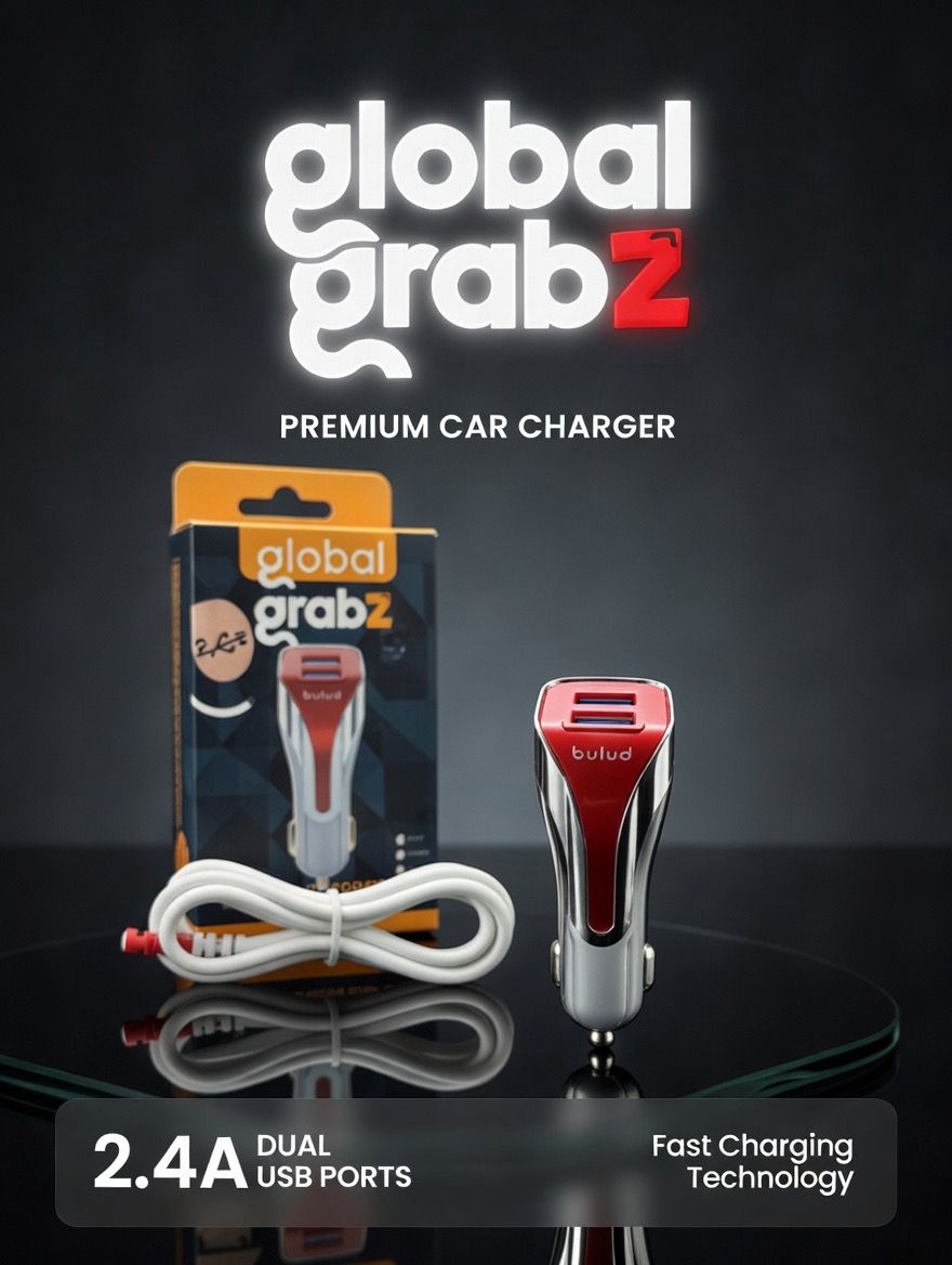 Bulud Premium Dual USB Car Charger (2.4A)