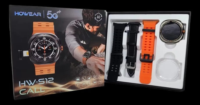 HW S12 Call Ultra 5G Android Smartwatch | Sim Card & Play Store Supported